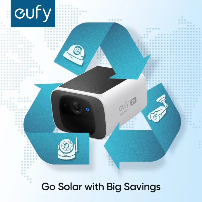 Wireless 2K Outdoor Solar Security Camera